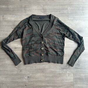 EUC Sanctuary Lets Hang Cardigan - size XS - camo green/brown/black
